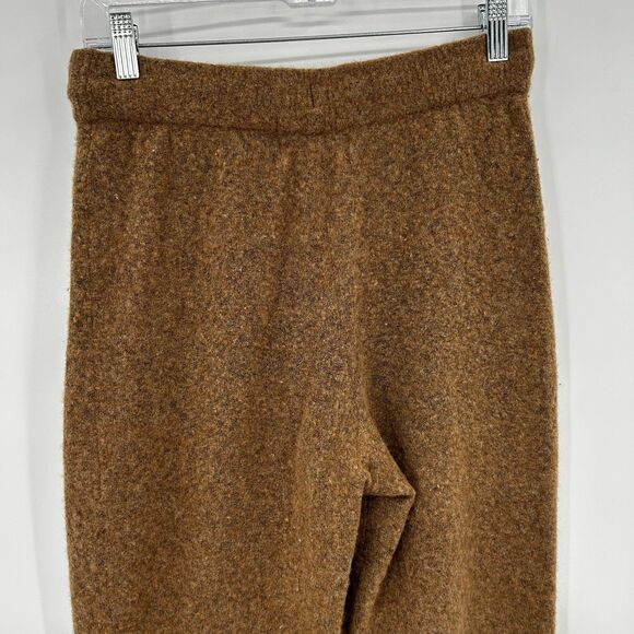 EVERLANE Women's Brown Wool Pull On Straight Leg Sweatpants Lounge Pants Small - Picture 6 of 8